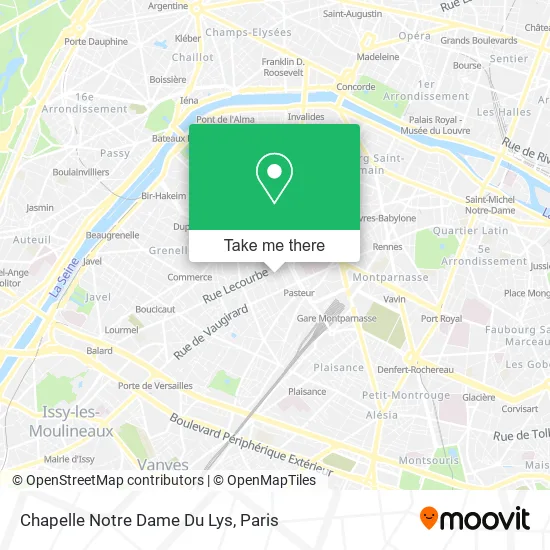Chapelle Notre Dame Du Lys map