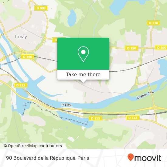 90 Boulevard de la République map