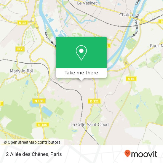 2 Allée des Chênes map