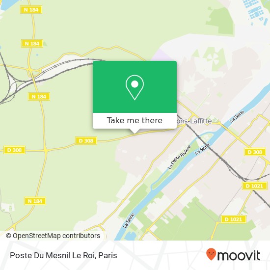 Mapa Poste Du Mesnil Le Roi