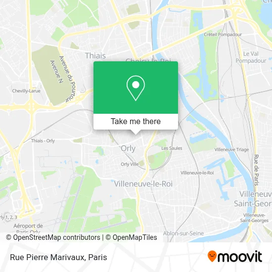 Rue Pierre Marivaux map