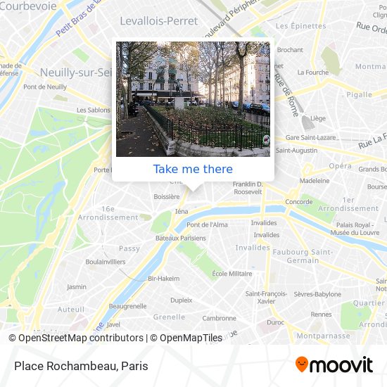 Place Rochambeau map