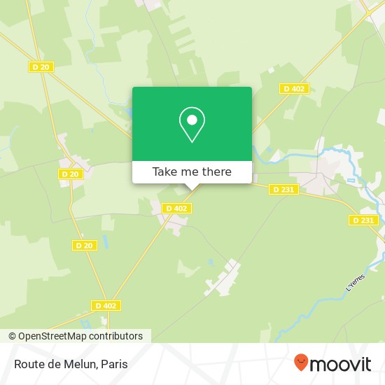 Mapa Route de Melun