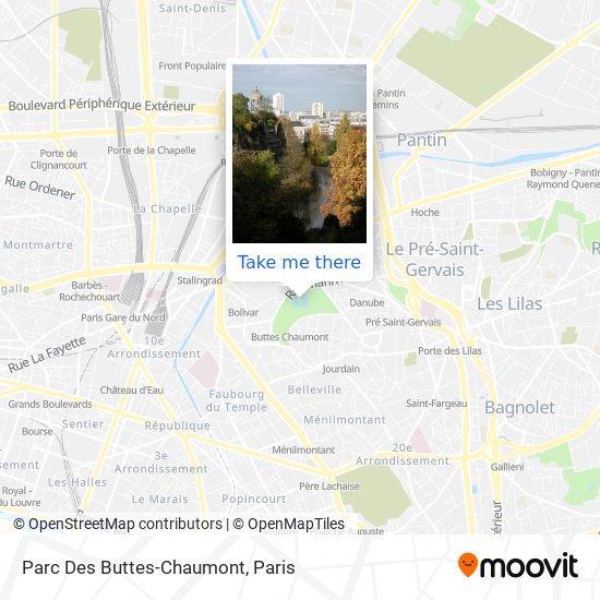 Parc Des Buttes-Chaumont map