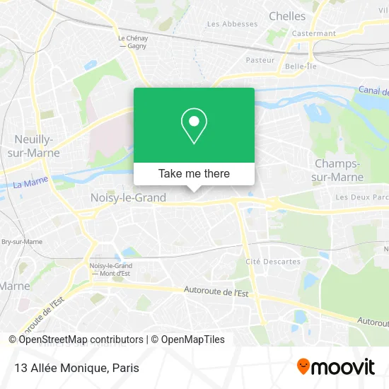13 Allée Monique map