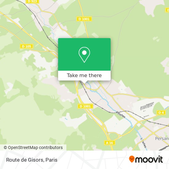 Mapa Route de Gisors