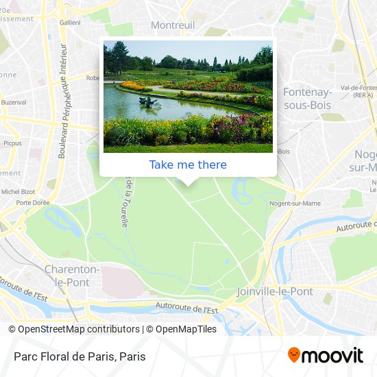Parc Floral de Paris map