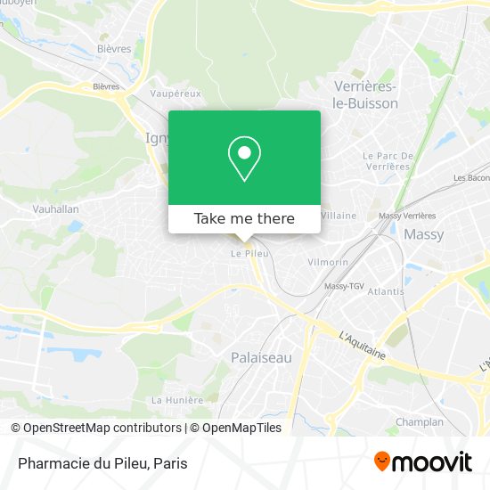 Mapa Pharmacie du Pileu