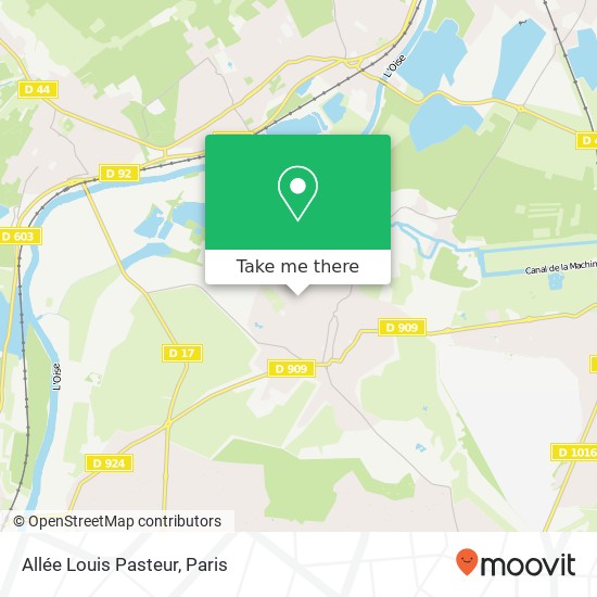 Mapa Allée Louis Pasteur