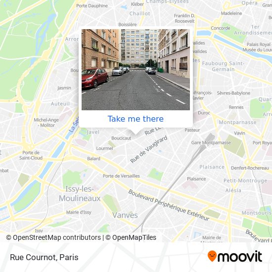 Rue Cournot map