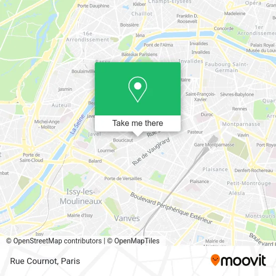 Rue Cournot map