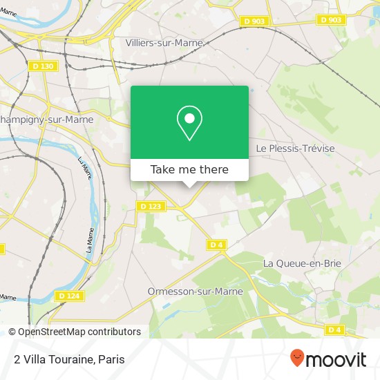 Mapa 2 Villa Touraine