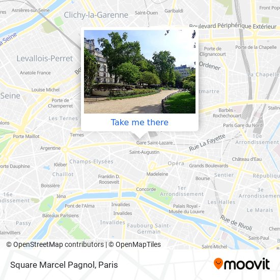 Mapa Square Marcel Pagnol
