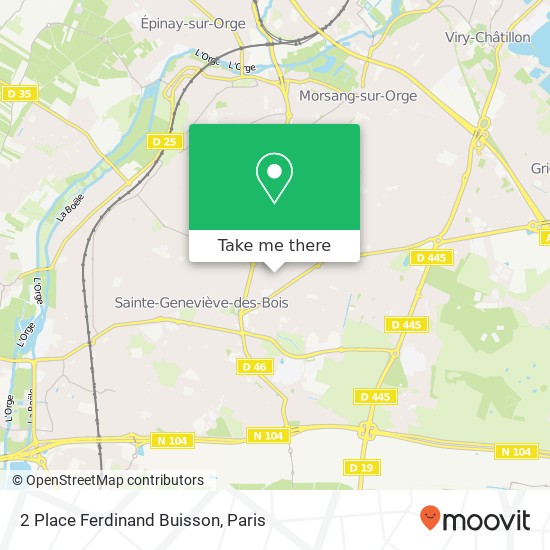 Mapa 2 Place Ferdinand Buisson