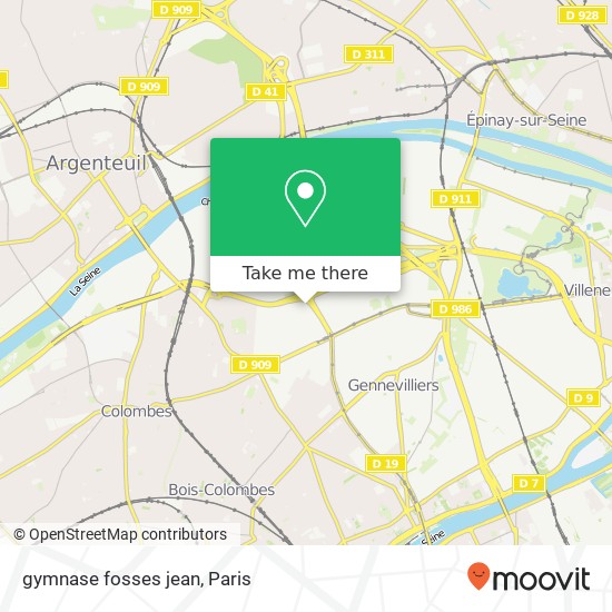 gymnase fosses jean map