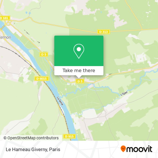 Mapa Le Hameau Giverny