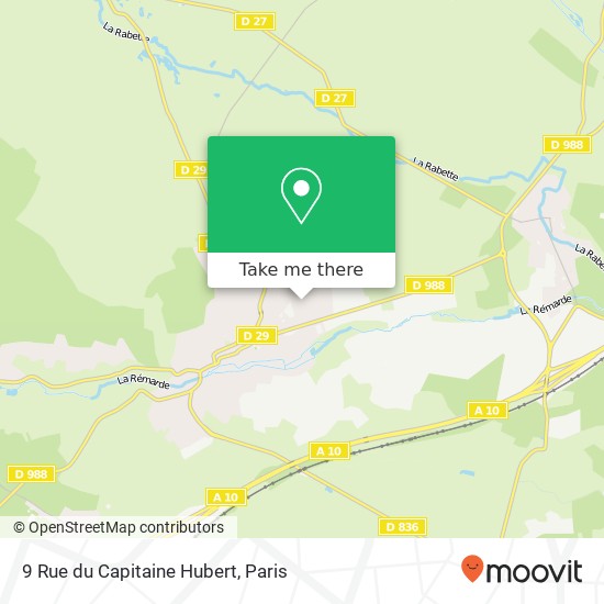 Mapa 9 Rue du Capitaine Hubert