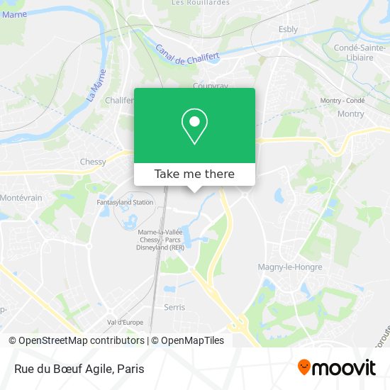 Mapa Rue du Bœuf Agile