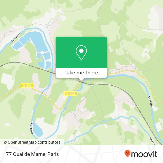 Mapa 77 Quai de Marne