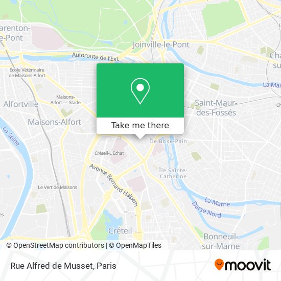 Rue Alfred de Musset map