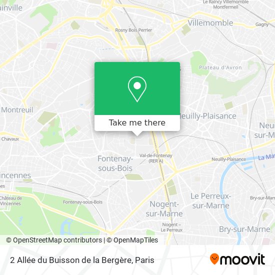 2 Allée du Buisson de la Bergère map