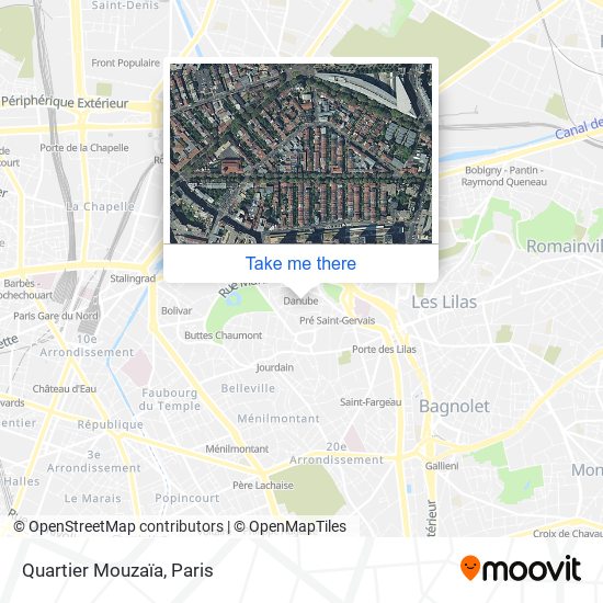 Mapa Quartier Mouzaïa