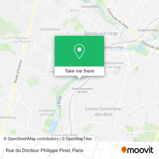 Rue du Docteur Philippe Pinel map