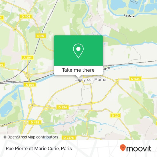 Rue Pierre et Marie Curie map