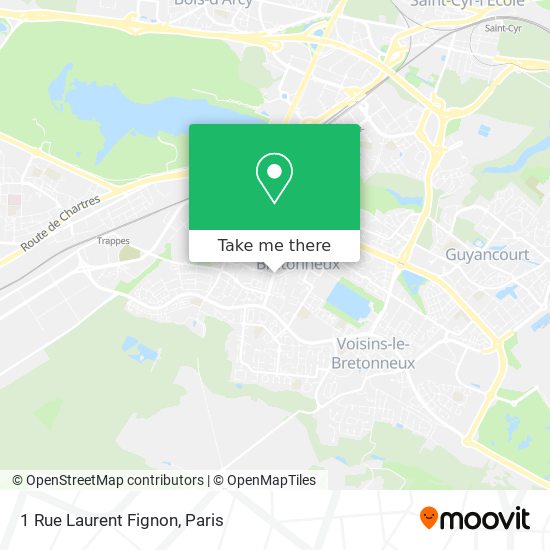 Mapa 1 Rue Laurent Fignon