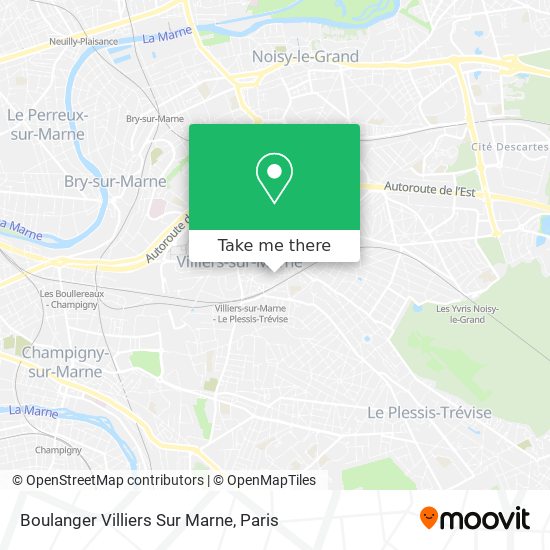 Boulanger Villiers Sur Marne map