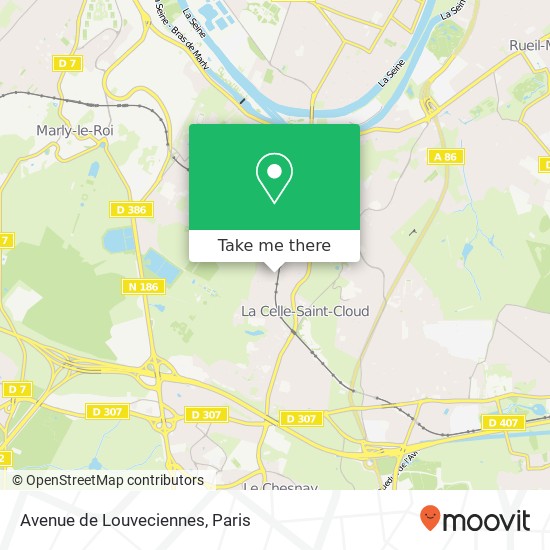 Avenue de Louveciennes map