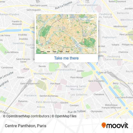 Centre Panthéon map