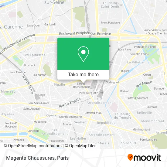 Magenta Chaussures map