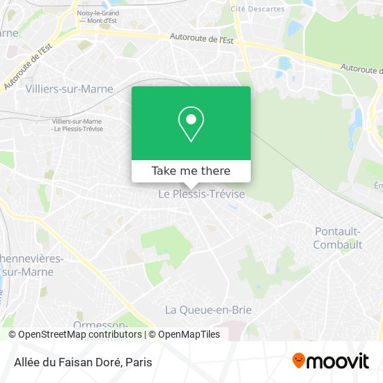 Allée du Faisan Doré map