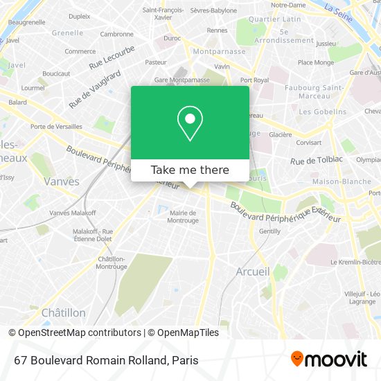 67 Boulevard Romain Rolland map