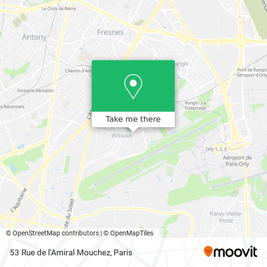 Mapa 53 Rue de l'Amiral Mouchez