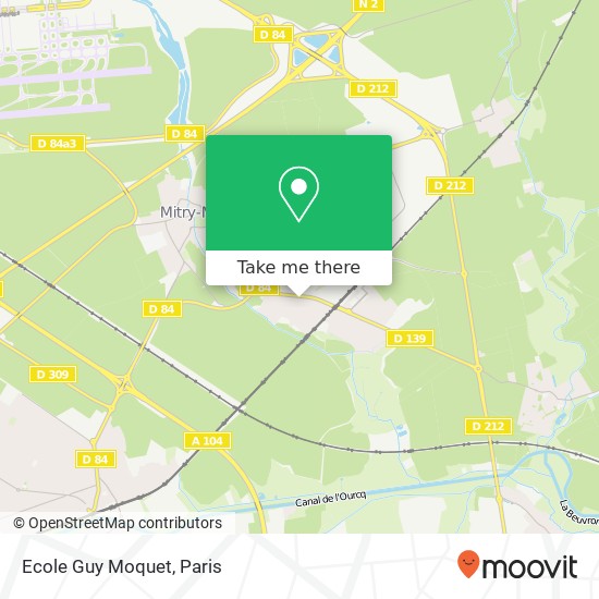 Ecole Guy Moquet map