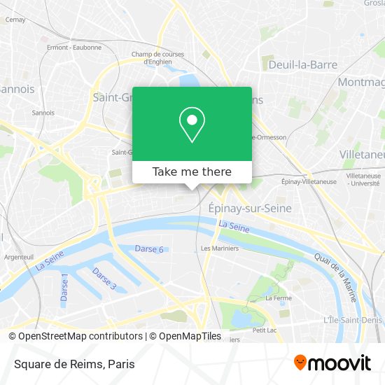 Mapa Square de Reims