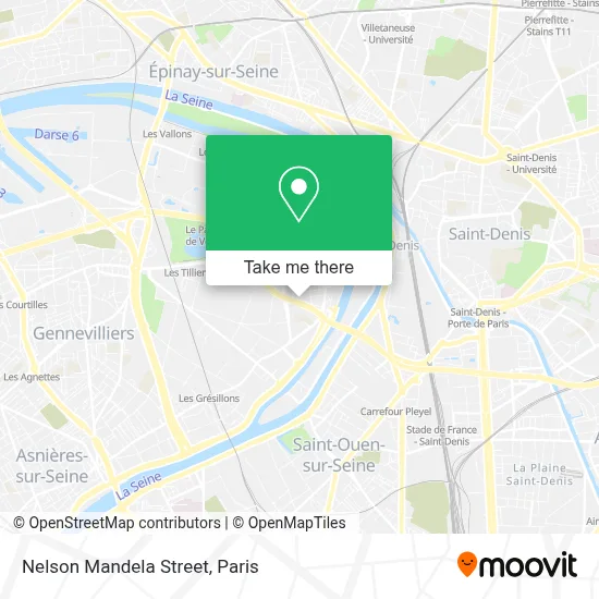Rue Nelson Mandela map