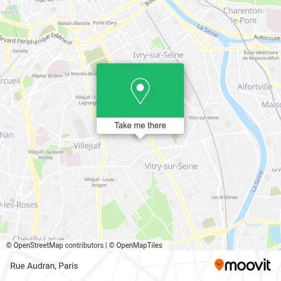 Rue Audran map