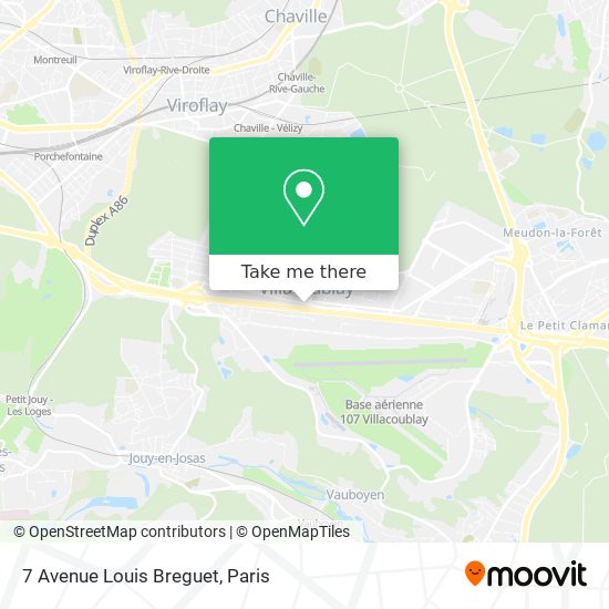 Mapa 7 Avenue Louis Breguet