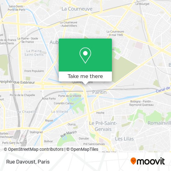 Mapa Rue Davoust