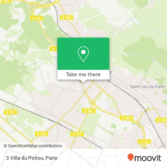3 Villa du Poitou map