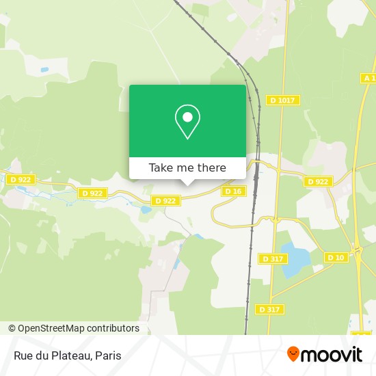 Mapa Rue du Plateau