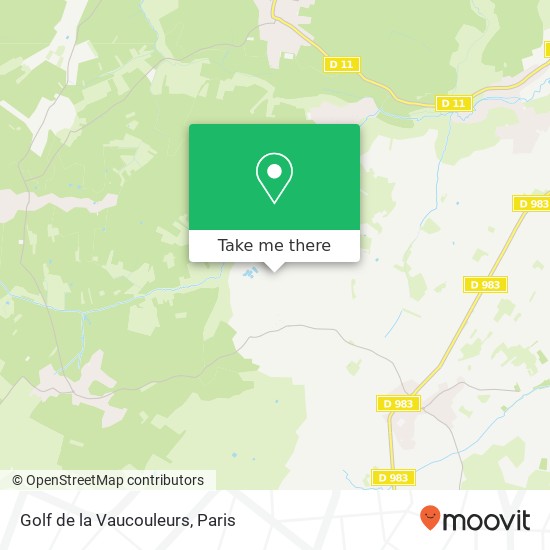 Golf de la Vaucouleurs map