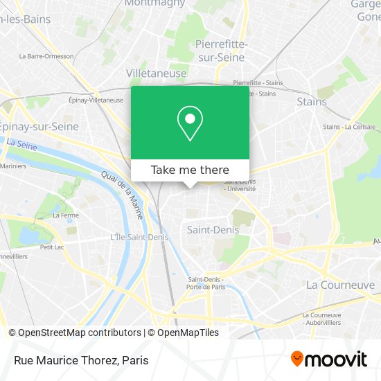 Mapa Rue Maurice Thorez