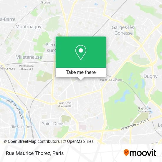 Rue Maurice Thorez map