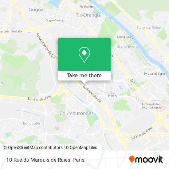Mapa 10 Rue du Marquis de Raies