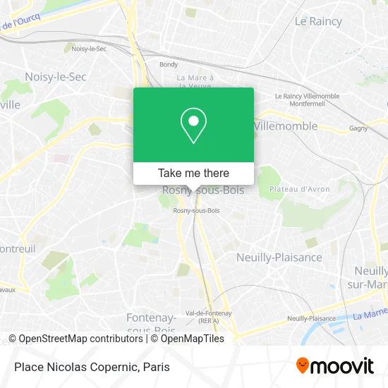 Place Nicolas Copernic map