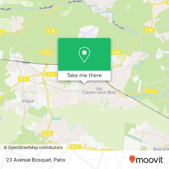 Mapa 23 Avenue Bosquet